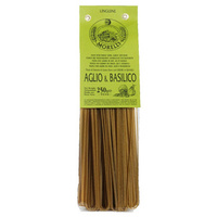 Makaron Morelli `Linguine Aglio e Basilico` z Czosnkiem i Bazylią 250g