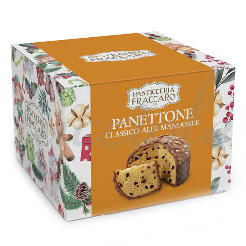 Włoska baba 'Panettone Antico z Migdałami' od Pasticceria Fraccaro 750g