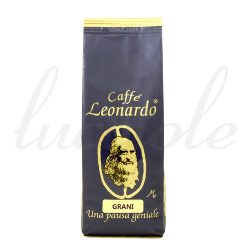 Caffe Leonardo 250g `Aroma Intenso` Grani Pełne Ziarno