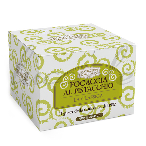 Italian Cake 'Focaccia with Pistachio Cream' from Pasticceria Fraccaro 750g