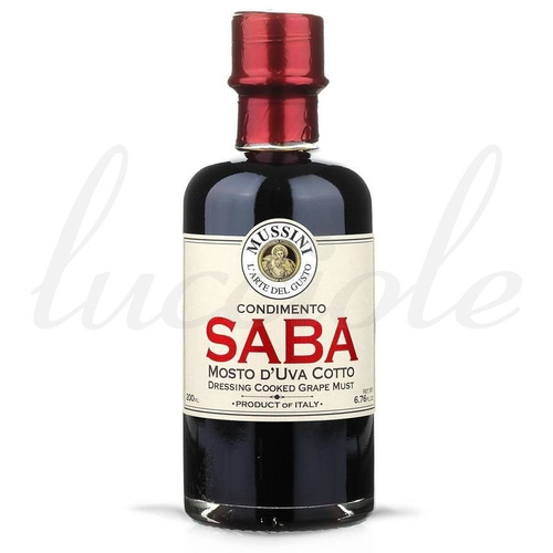 Dressing Balsamiczny `Mussini SABA Mosto Cotto` Moszcz Winogronowy 200ml