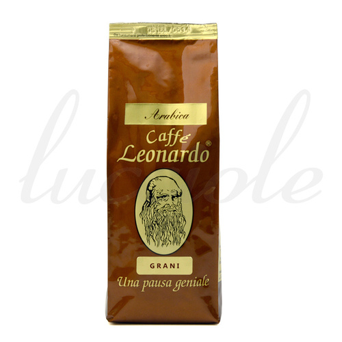 Kawa Leonardo 250g `Arabica` Grani Pełne Ziarno