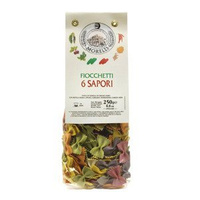 Makaron Morelli `Fiocchetti 6 Sapori` Kokardki w Sześciu Smakach 250g